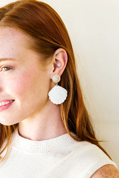 Grace Shell Earrings Earrings M Donohue 
