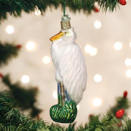 Great Egret Ornament Ornament Old World Country 