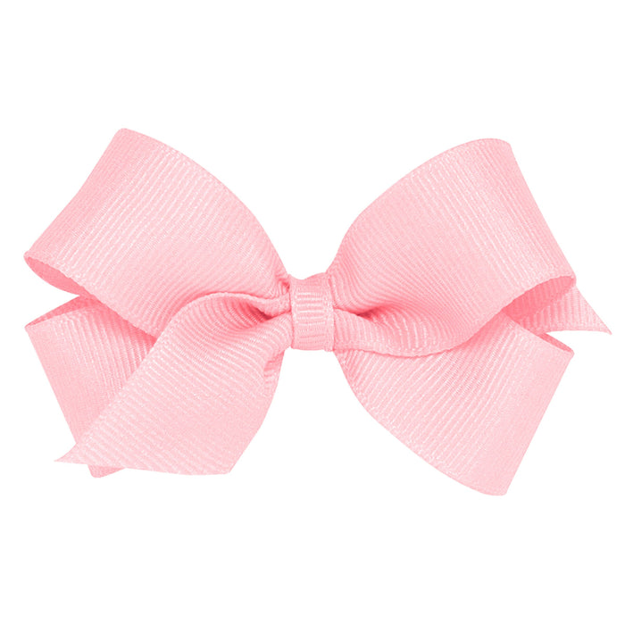 Grosgrain Hair Bow - Mini Hair Bows WeeOnes Light Pink 