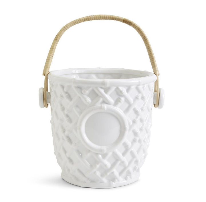 Hampton Faux Bamboo Fretwork Wine Bucket Bucket Two's Company 