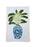 Hand Printed Kitchen Flour Sack Towels Kitchen Towel Low Country Linens Banana Tree in Denim Jar 