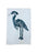 Hand Printed Kitchen Flour Sack Towels Kitchen Towel Low Country Linens Heron in Steel/Grey 
