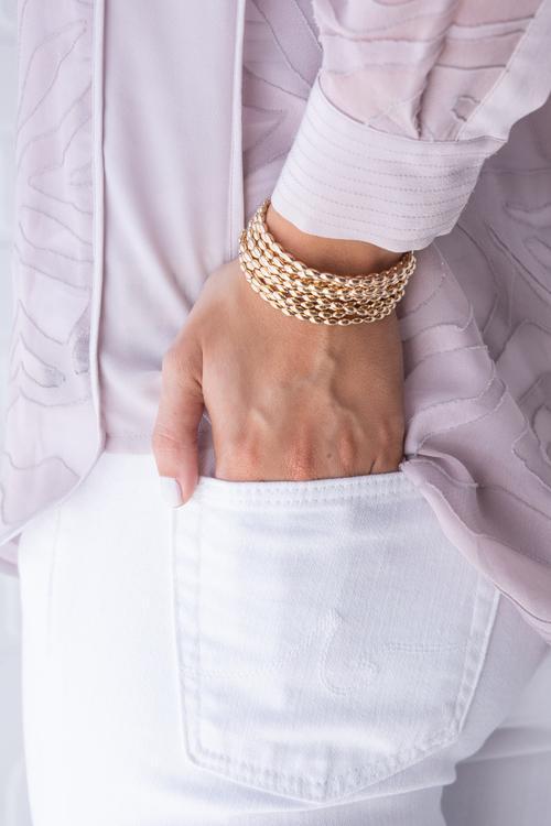 Harmony Small Gold Bead Bracelet Bracelet eNewton 