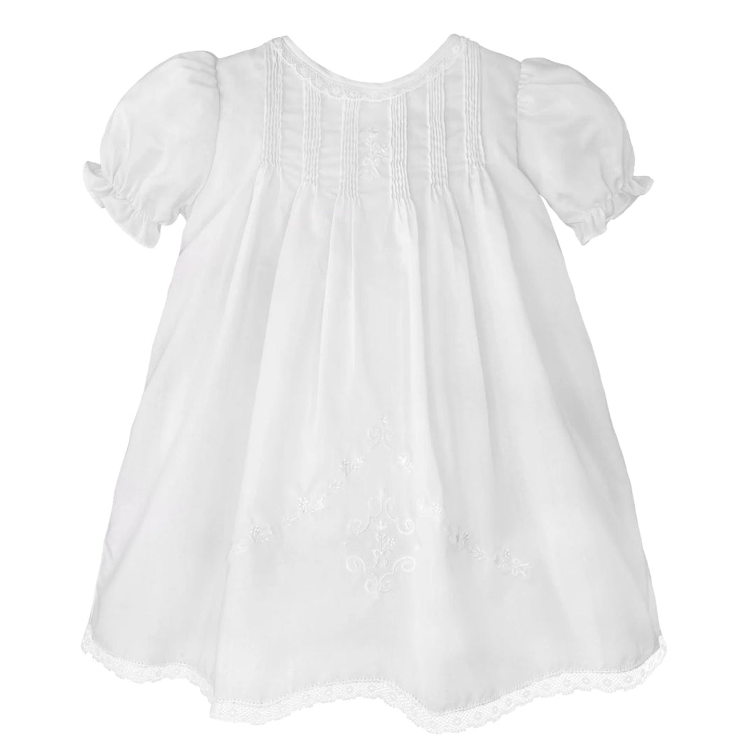 Heirloom Lace Hand Embroidered Daygown | Girl's Heirloom Collection 3M / Pink Heirloom Lace Hand Embroidered Daygown | Girl's Heirloom Collection 3M / Pink