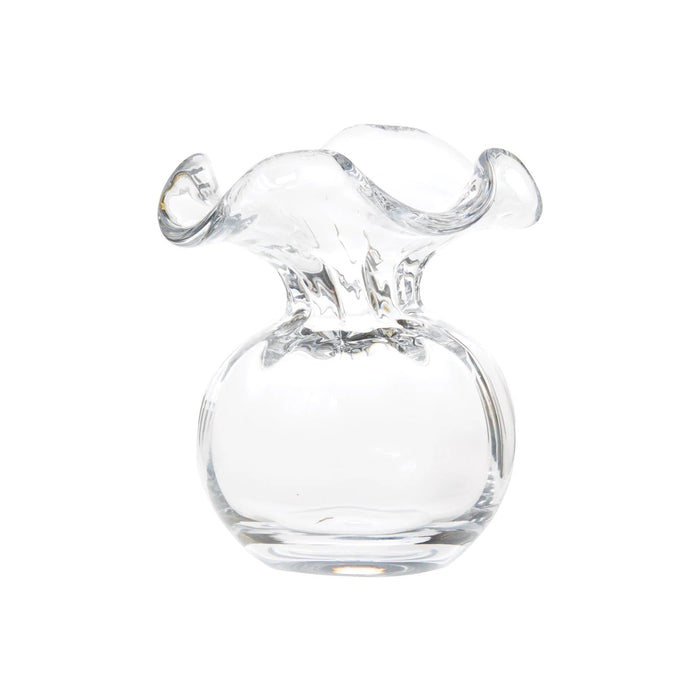 Hibiscus Glass Bud Vase - Clear Vase Vietri 