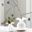 Hibiscus Glass Bud Vase - White Vase Vietri 