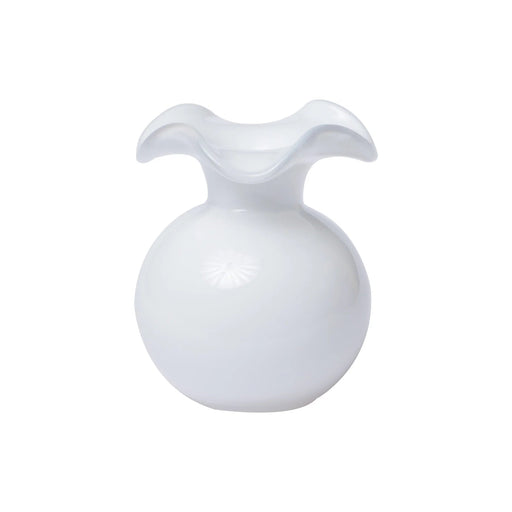 Hibiscus Glass Bud Vase - White Vase Vietri 