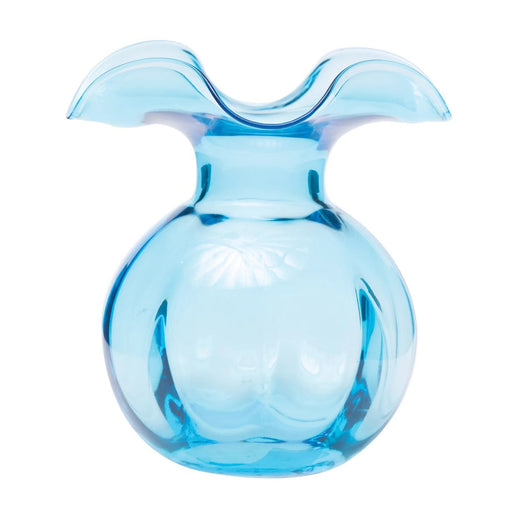 Hibiscus Glass Medium Vase - Blue Vase Vietri 