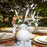 Hibiscus Glass Small Fluted Vase - White Vase Vietri 