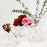 Hibiscus Glass Small Fluted Vase - White Vase Vietri 