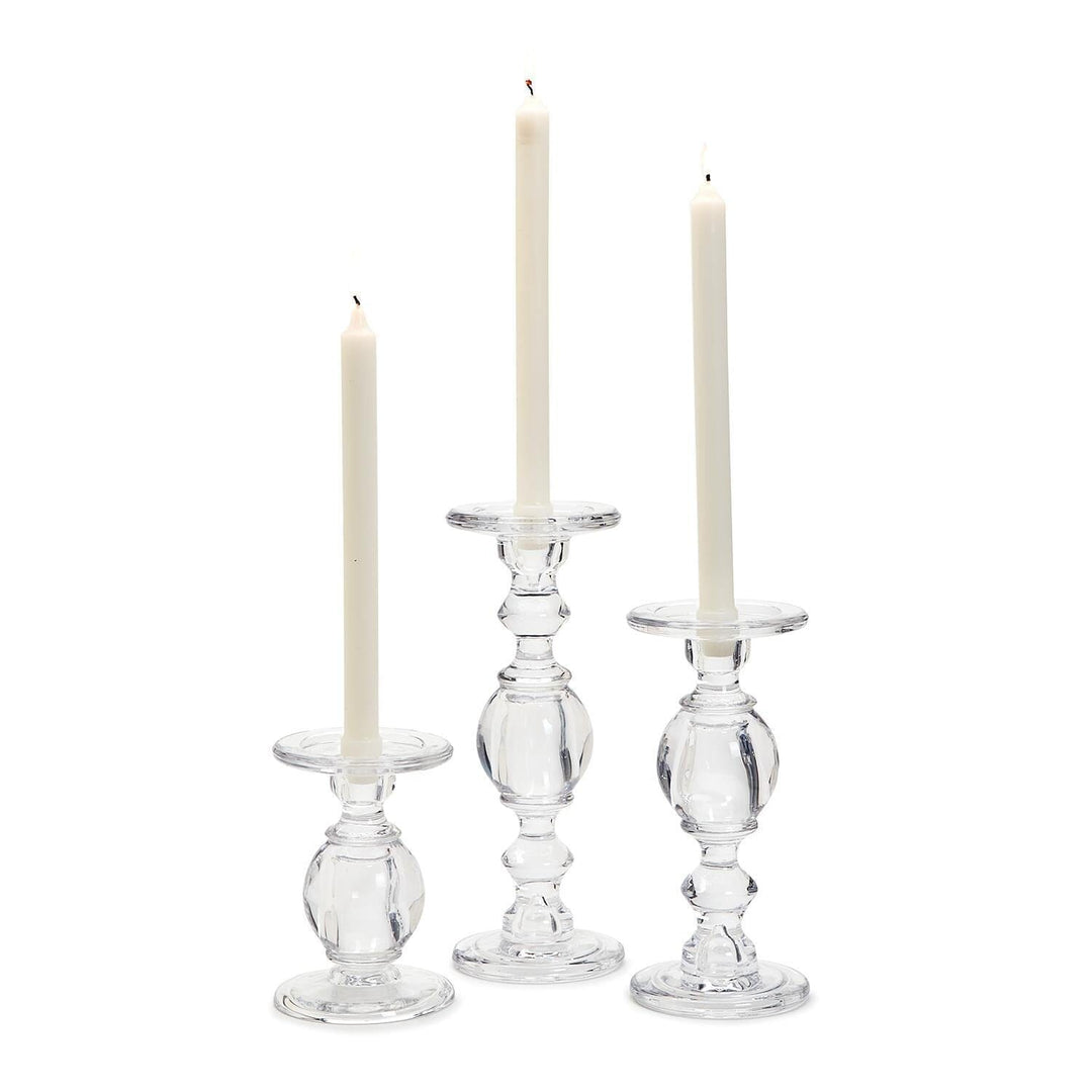 High-Glass Pedestal Candleholders Candle Two's Company 