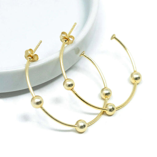 Hoop No. 14 Small Gold with Gold Earrings Erin Gray 