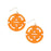 Isabella Drop Earrings Earrings Zenzii Jewelry Bright Orange 