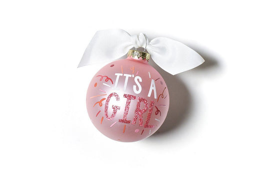 It’s A Girl Popper Glass Ornament Ornament Coton Colors 