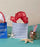 Itsy Bitsy Gift Bag - Bateau Stripe Navy Wrapping Paper Rock Flower Paper 