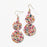 Ivory Multi Confetti Double Circle Earrings Earrings Ink and Alloy 