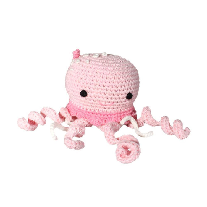 Jellyfish Hand Crochet Rattle Rattle Zubels 