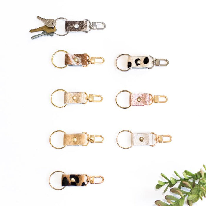Keychain - Leather and Cow Hide Keychains Beaudin 