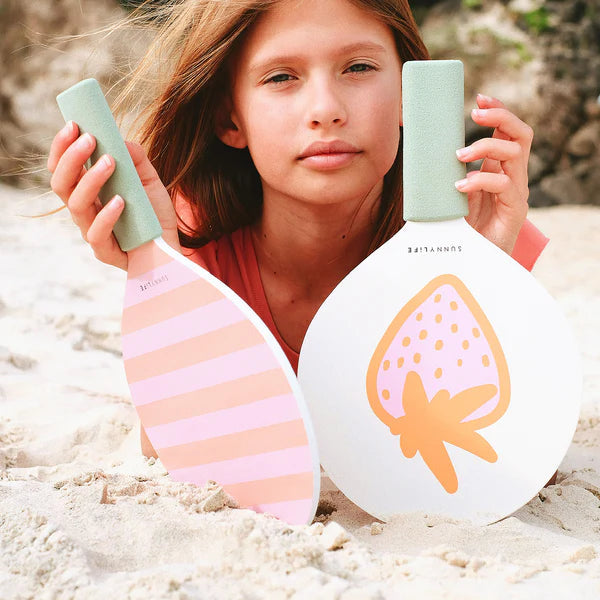 Kids Beach Bats - Sea Seeker Strawberry Pool Toys Sunny Life 