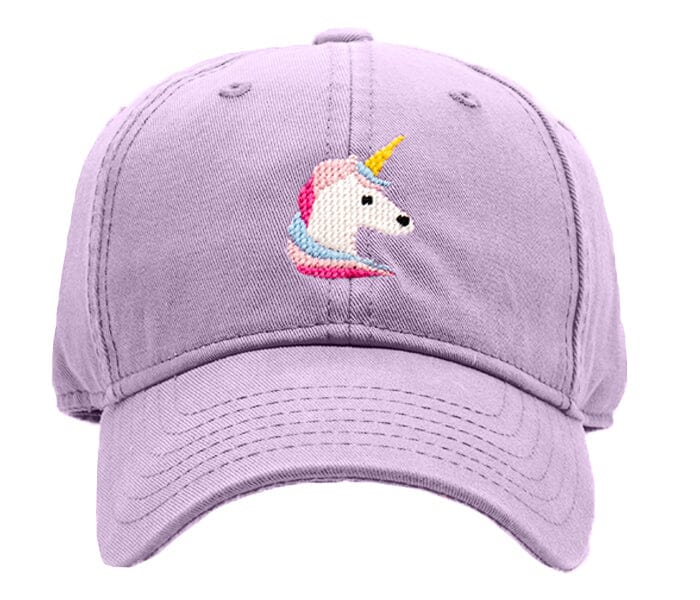 Kid's Needlepoint Hat - Unicorn Hats Harding Lane Purple 