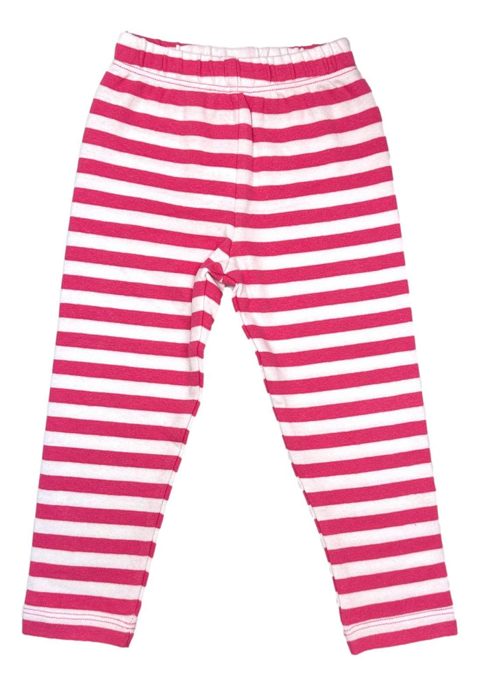 Knit Striped Leggings - Hot Pink Leggings Luigi 