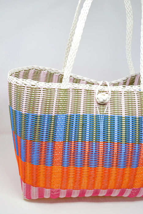 Lalie in Oranges, Pink, Blue and Olive - Medium Bags and Totes The Lilley Line 