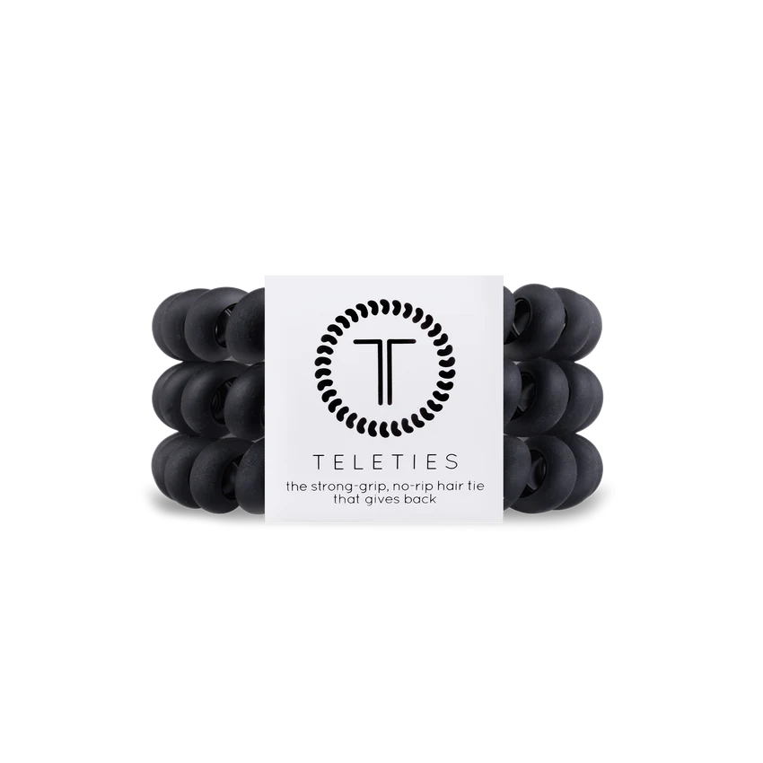 Large Teleties Hair Accessories Teleties Black Matte 