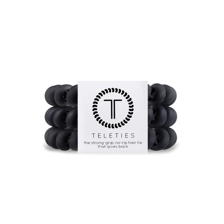 Large Teleties Hair Accessories Teleties Black Matte 