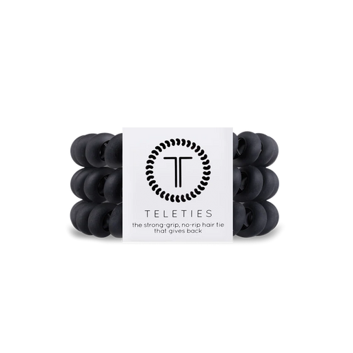 Large Teleties Hair Accessories Teleties Black Matte 