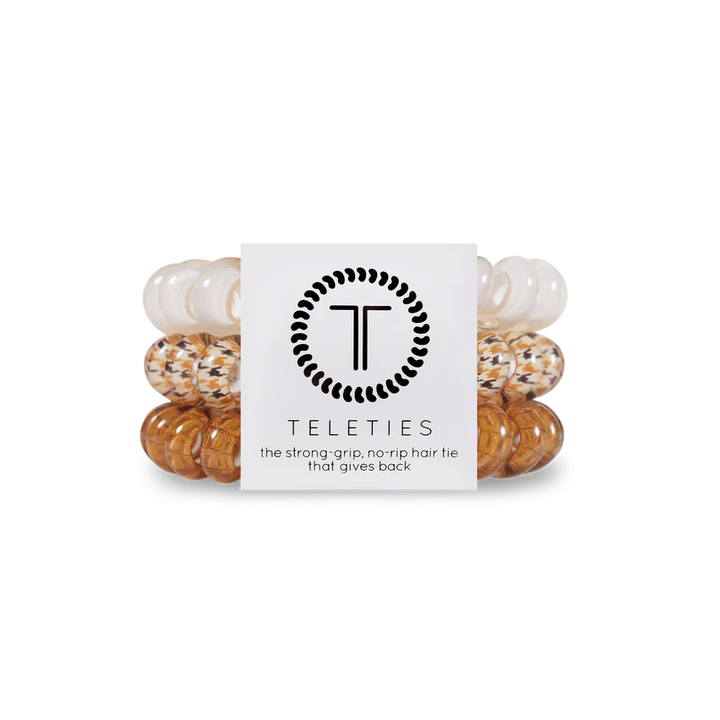 Large Teleties Hair Accessories Teleties Upstage Beige 