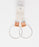 Laura Leather Hoop Earrings Earrings Leslie Curtis Jewelry Silver/Saddle 