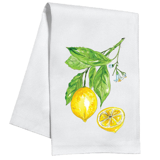 Lemons on Branch Kitchen Towel Kitchen Towel Rosanne Beck 