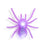 Light Up Stick On Spiders Activity Toy Two's Company Purple 