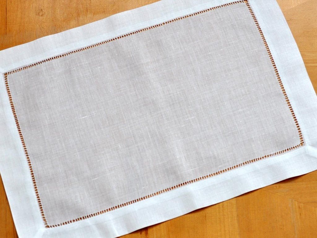 Linen Hemstitch Placemats - Set of 4 — The Horseshoe Crab