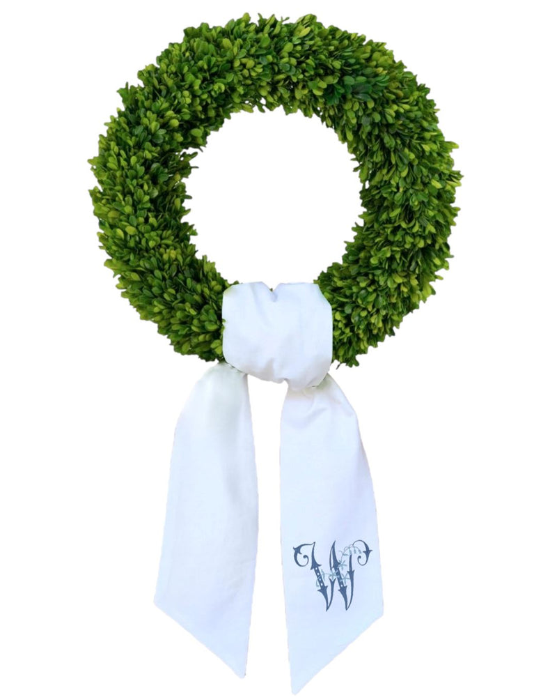 Linen Wreath Sash - 54" Wreaths & Garlands The Royalty Collection 