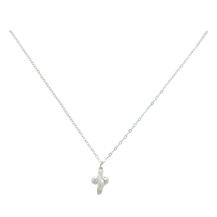 Little Cross Necklace - Silver Necklace M Donohue 