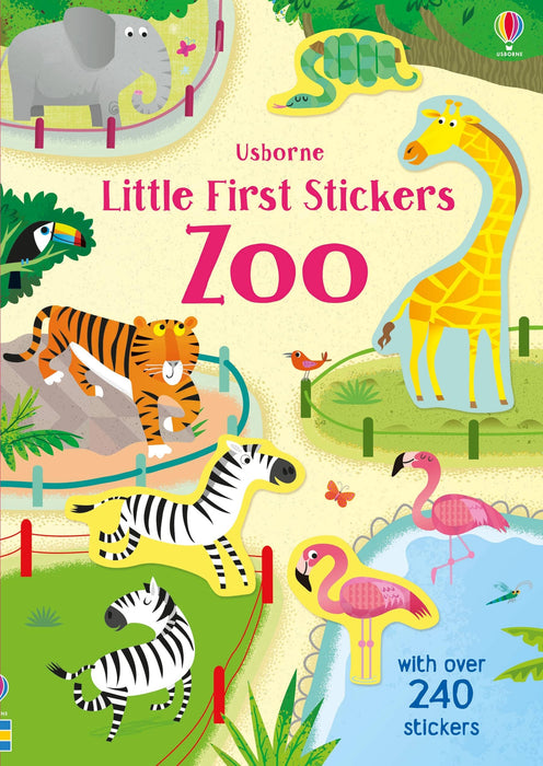 Little First Stickers Book - Zoo Book Usborne 
