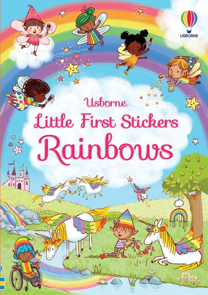 Little First Stickers Rainbows Book Usborne 