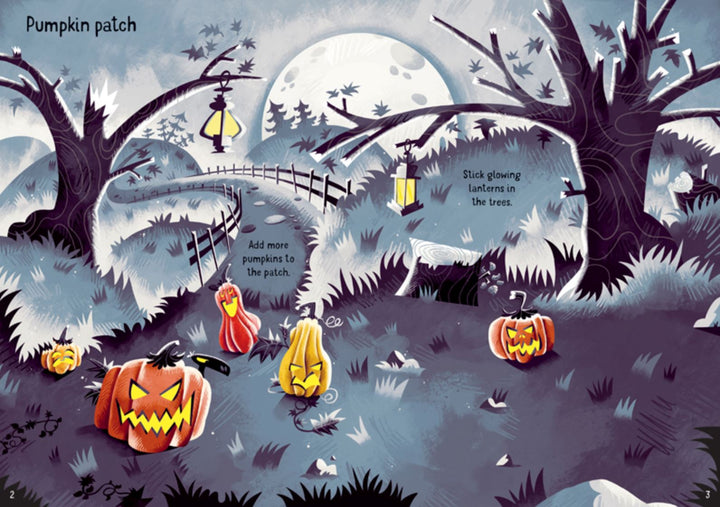 Little Sparkly Sticker Book Halloween Book Usborne 