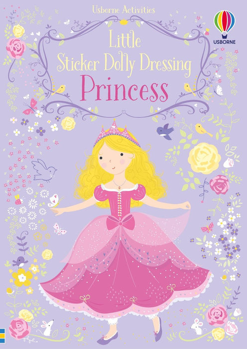 Little Sticker Dolly Dressing - Princess Book Usborne 