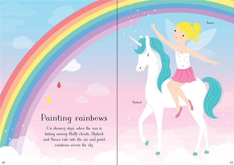 Little Sticker Dolly Dressing - Unicorns Book Usborne 
