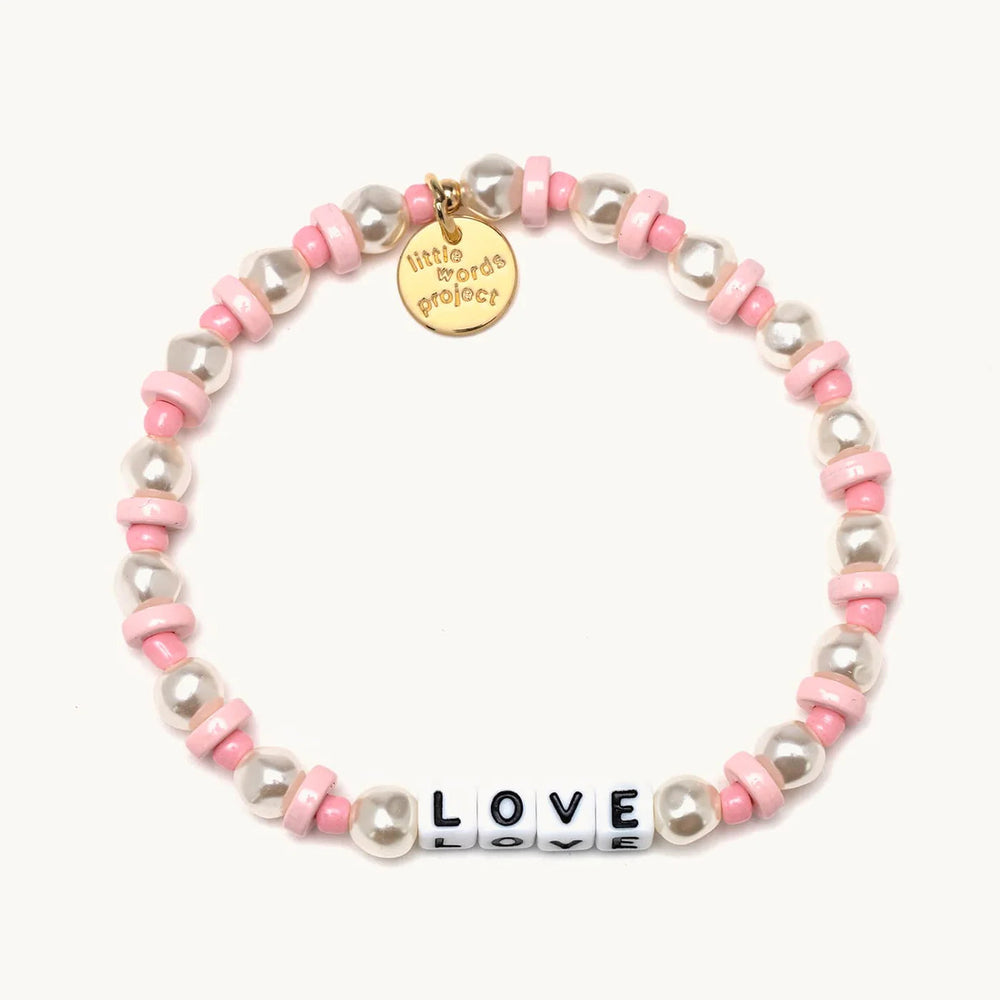 LOVE Pearl Bracelet Bracelet Little Words Project 