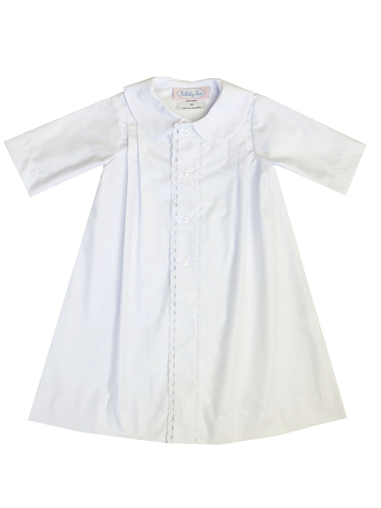 Lovely Newborn Daygown - White Baby Gown Lullaby Set 