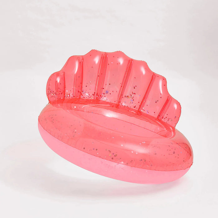 Luxe Pool Ring - Shell Neon Coral Pool Toys Sunny Life 