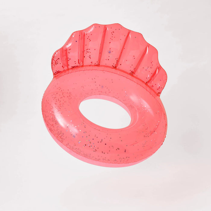 Luxe Pool Ring - Shell Neon Coral Pool Toys Sunny Life 