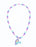 Matte Mermaid Necklace Costume Jewelry Great Pretenders Purple Hair 