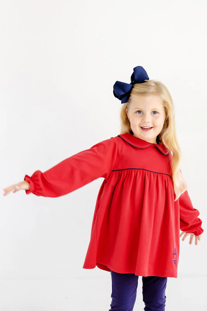 Maude's A-Line Top - Richmond Red Girl Shirt Beaufort Bonnet 