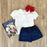 Maude's Peter Pan Collar Shirt & Onesie Girl Shirt Beaufort Bonnet 