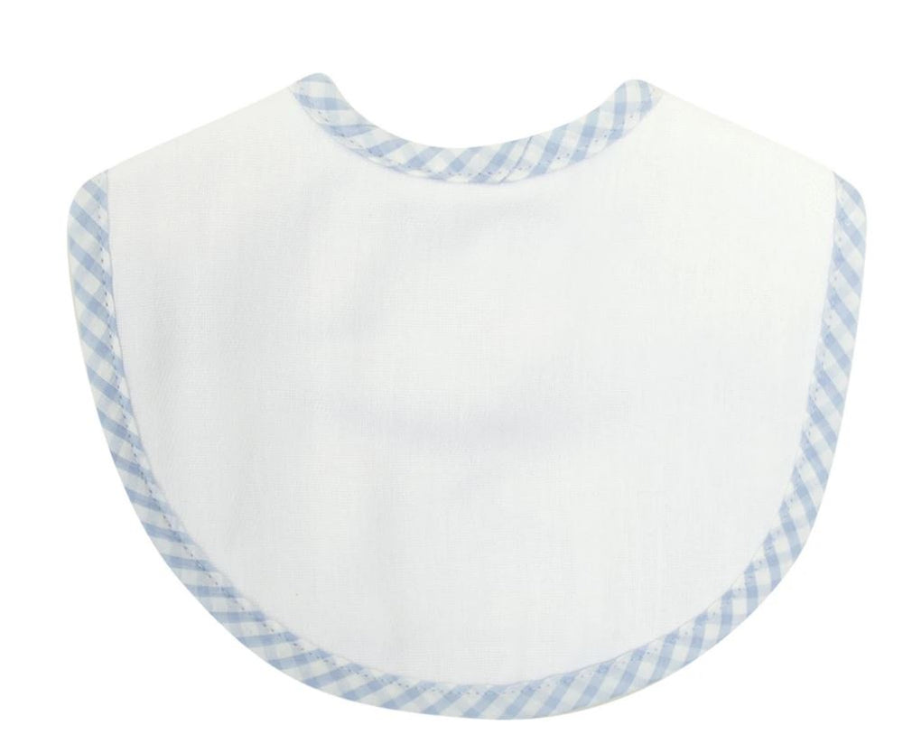 Medium Basic Bib Burp Cloths 3 Marthas Blue Check 