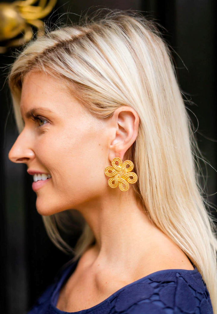 Medium Cameran Gold Studs Earrings Lisi Lerch 